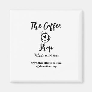 The coffee shop and website social media business magnet