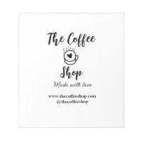 The coffee shop and website social media business