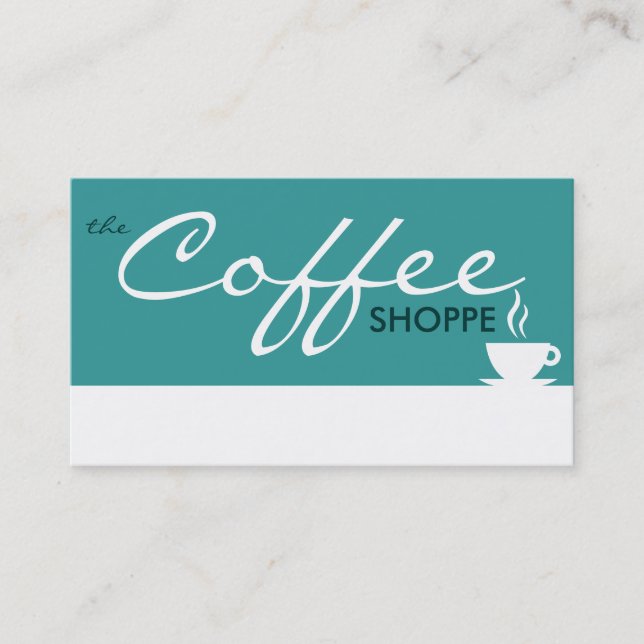 the COFFEE shoppe (colour customisable) Loyalty Card (Front)