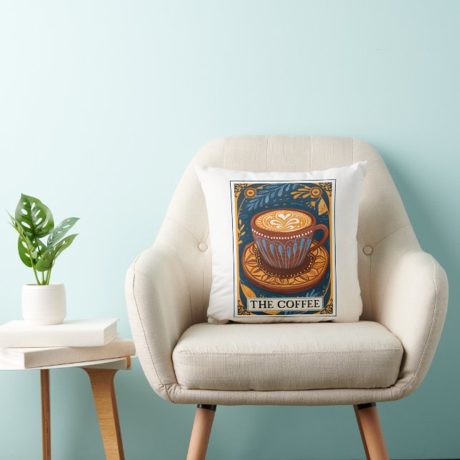 The Coffee Tarot  Cushion (Chair)