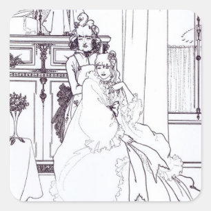 The Coiffing, from the poem 'The Ballad of a Barbe Square Sticker