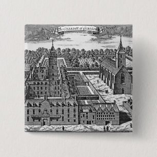 The College of Glasgow, from 'Theatrum 15 Cm Square Badge