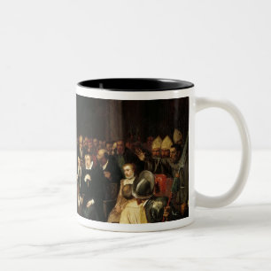 The Colloquy of Poissy in 1561, 1840 Two-Tone Coffee Mug