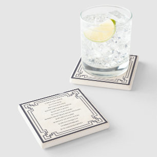 The Cologne Basic Law - Cologne Art Nouveau Stone Coaster