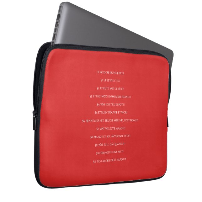 The Cologne Basic Law - Cologne Cologne Cologne Laptop Sleeve (Front Right)