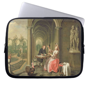 The Colonnade of a Country House with a Lady seate Laptop Sleeve