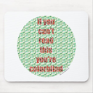 The Colorblind test Mouse Pad