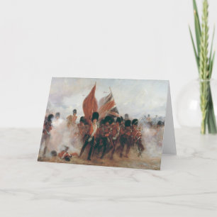 The Colors: advance of the Scots Guards Card