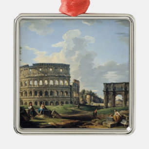 The Colosseum and the Arch of Constantine Metal Ornament