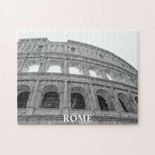 The Colosseum, Black and White Jigsaw Puzzle (Horizontal)