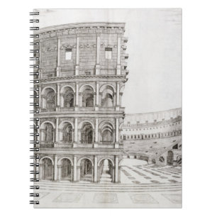 The Colosseum, built in AD 80 (engraving) Notebook