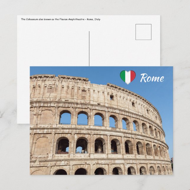 The Colosseum in Rome, Italy Postcard (Front/Back)