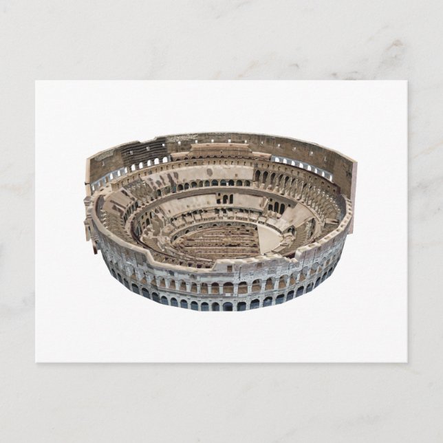 The Colosseum of Rome: 3D Model: Postcard (Front)