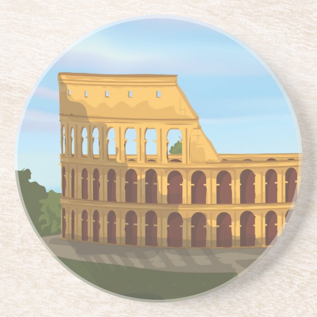 The Colosseum Of Rome Coaster (Front)