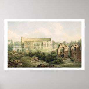 The Colosseum, Rome, 1802 (w/c over graphite on wo Poster