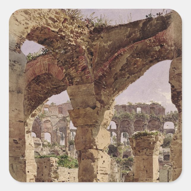 The Colosseum, Rome, 1835 Square Sticker (Front)