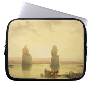 The Colossi of Memnon, at Thebes, during the Inund Laptop Sleeve