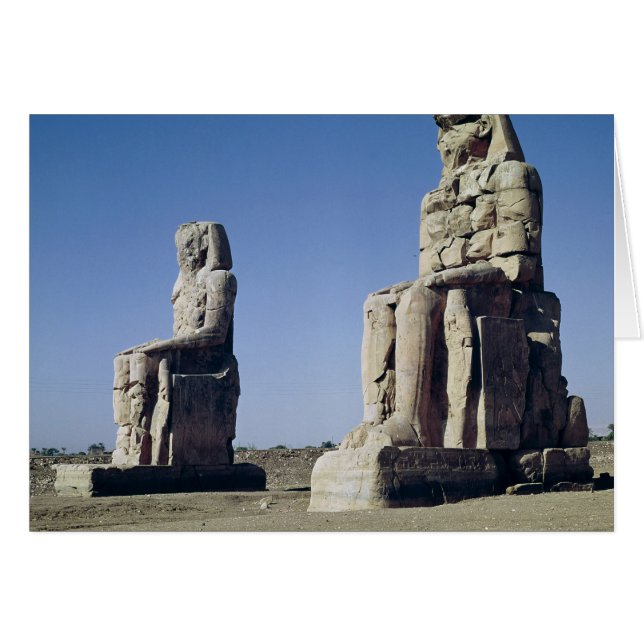 The Colossi of Memnon, statues of Amenhotep (Front Horizontal)