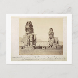 The Colossi of Memnon, statues of Amenhotep III, X Postcard