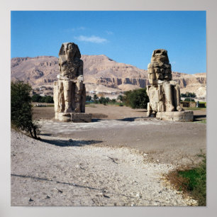 The Colossi of Memnon, statues of Amenhotep Poster