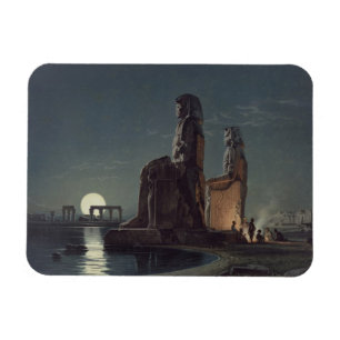 The Colossi of Memnon, Thebes, one of 24 illustrat Magnet