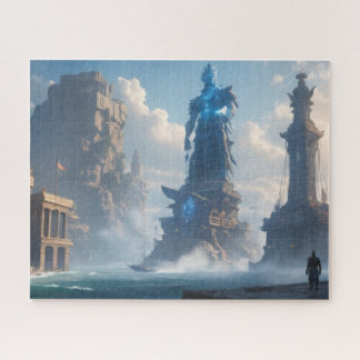 The Colossus of Rhodes as seen by Ai Jigsaw Puzzle