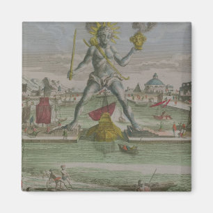 The Colossus of Rhodes, detail of the statue strad Magnet