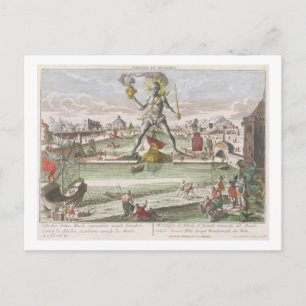 The Colossus of Rhodes, second Wonder of the World Postcard