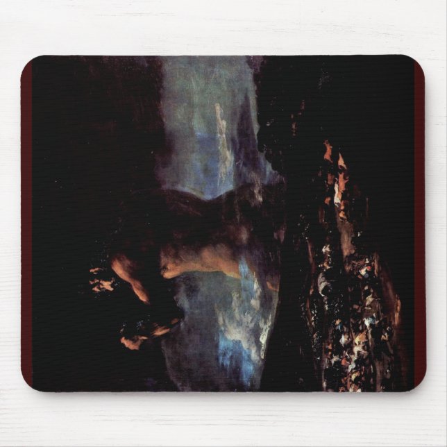 The Colossus (Or Panic ")" By Francisco De Goya Mouse Pad (Front)