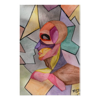 The Colour Block Man Poster