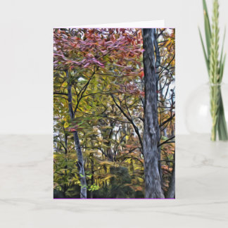 The colour in trees cards