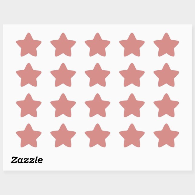 The colour new york pink star sticker (Sheet)