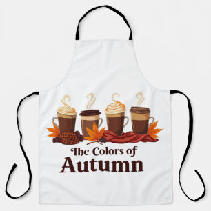The colour of autumn Pumpkin Spice Coffee Fall  Apron