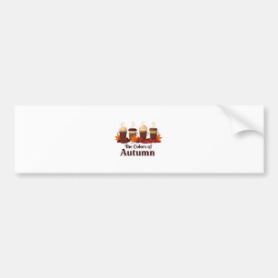 The colour of autumn Pumpkin Spice Coffee Fall Bumper Sticker