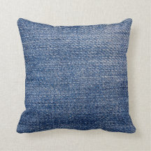 The Colour of Denim Pillow