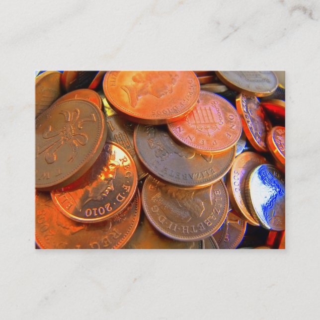 The Colour of Money Business Card (Front)