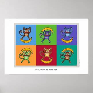 the colour of monkey poster