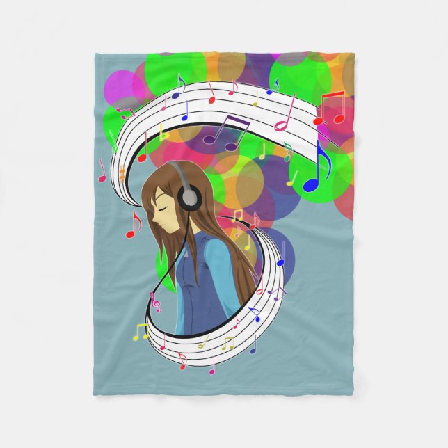 The Colour of Music Fleece Blanket (Front)
