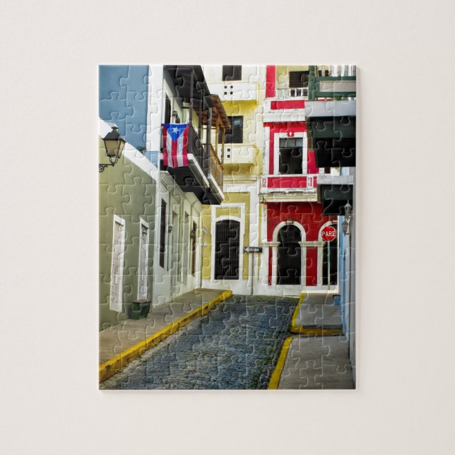 the colour of old San Juan Puerto Rico Jigsaw Puzzle (Vertical)