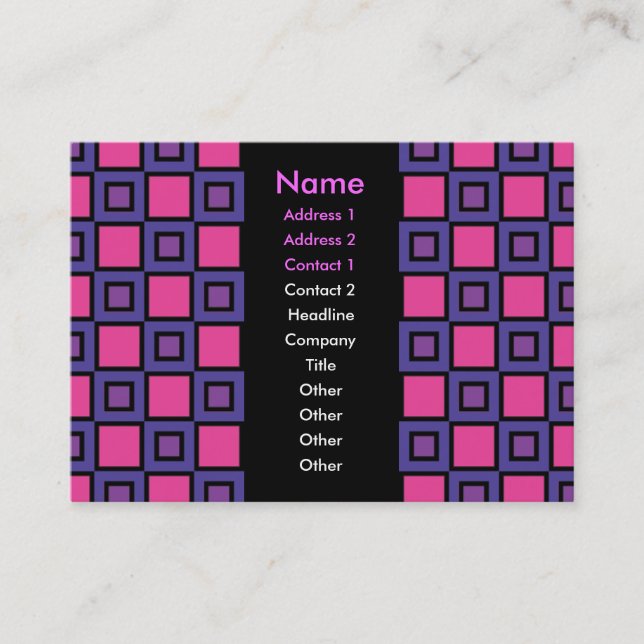 The Colour Purple Business Card (Front)