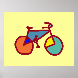 the colourful bicycle poster