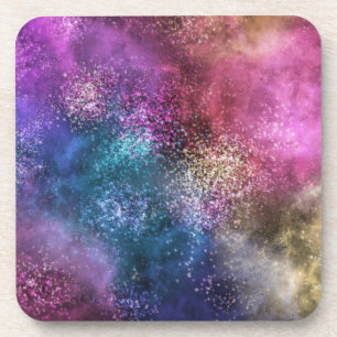 The Colourful Galaxy Coaster