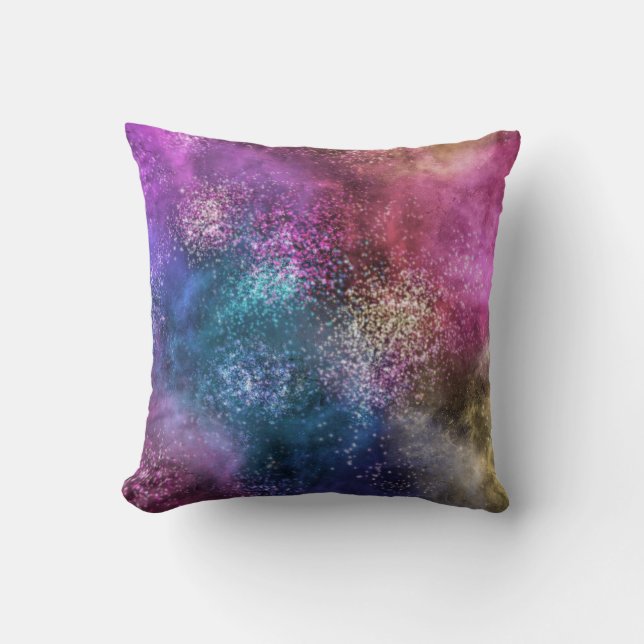 The Colourful Galaxy Cushion (Front)