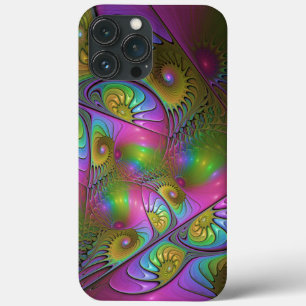 The Colourful Luminous Trippy Abstract Fractal Art iPhone 13 Pro Max Case
