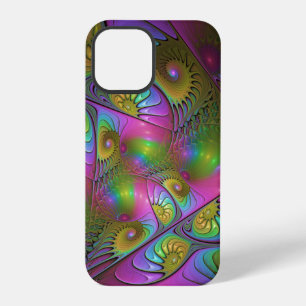 The Colourful Luminous Trippy Abstract Fractal Art iPhone 12 Pro Case