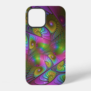 The Colourful Luminous Trippy Abstract Fractal Art iPhone 12 Case