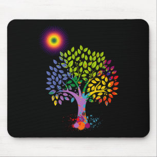 The Colourful Tree Giving Life To Earth Stop Globy Mouse Pad