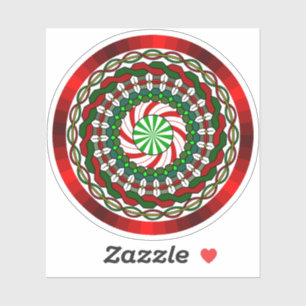 The Colours of Christmas Contour Sticker