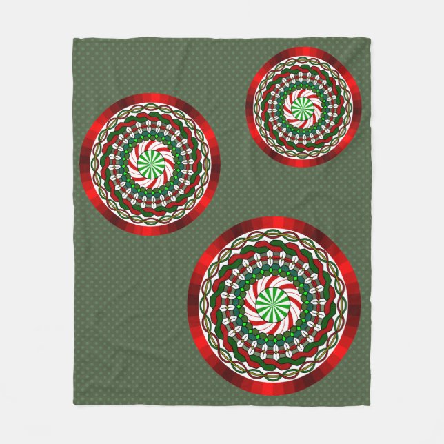 The Colours of Christmas Fleece Blanket (Front)