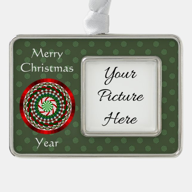 The Colours of Christmas Frame Ornament (Front)